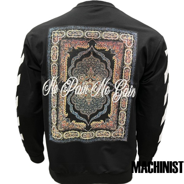 Мъжка блуза “No Pain No Gain” в черен цвят – MACHINIST