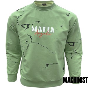 Мъжка блуза “Mafia Angels” в зелен цвят – MACHINIST