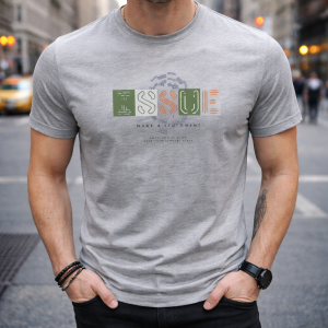 Мъжка тениска MACHINIST "ISSUE – Make a Statement" – Сива