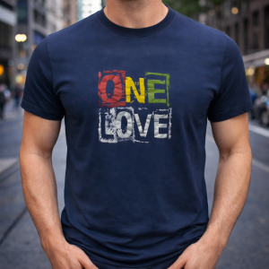 Мъжка тениска Machinist "One Love" – синя