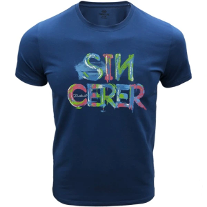 Мъжка тениска в син цвят "Sincerer" №R775