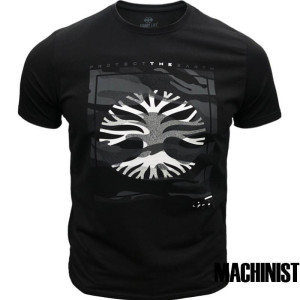 Мъжка тениска в черен цвят "Protect the earth" №R567