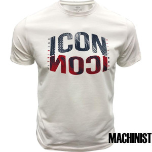 Мъжка тениска в бял цвят "Icon" №R575