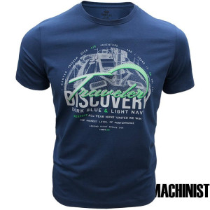 Мъжка тениска в син цвят "Discovery" №R652