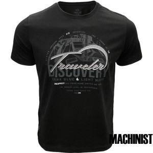 Мъжка тениска в черен цвят "Discovery" №R646