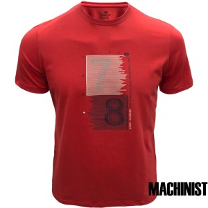 Мъжка тениска в червен цвят "Seventy-eight" №R674