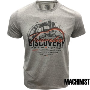 Мъжка тениска в сив цвят "Discovery" №R668