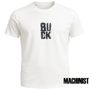 Мъжка тениска в бял цвят "Buck" №R772