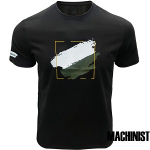 Мъжка тениска в черен цвят "Abstract Frame" №R792