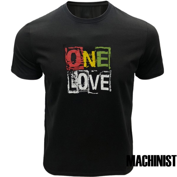 Мъжка тениска Machinist "One Love" – черна
