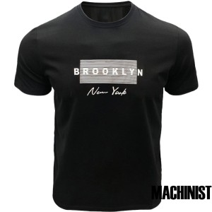 Мъжка тениска в черно "Brooklyn" №R826