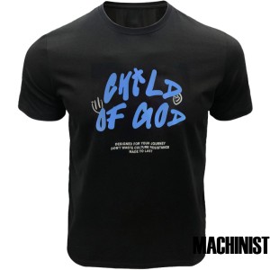 Мъжка тениска в черно "Child of God" №R807