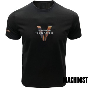 Мъжка тениска в черен цвят "Dynamic V" №R789