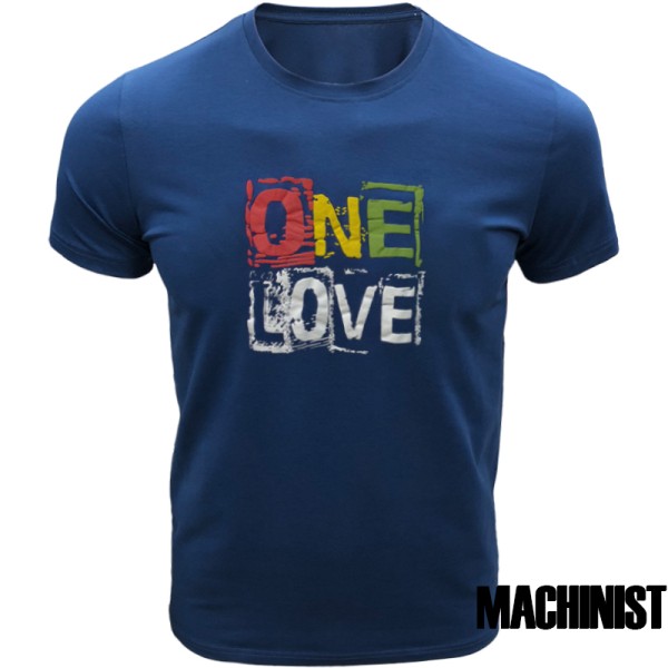 Мъжка тениска Machinist "One Love" – синя
