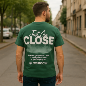 Мъжка тениска в зелен цвят "Everbody" №R744