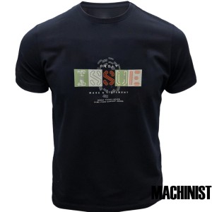 Мъжка тениска в тъмносин цвят "Issue – Make a Statement" №R810